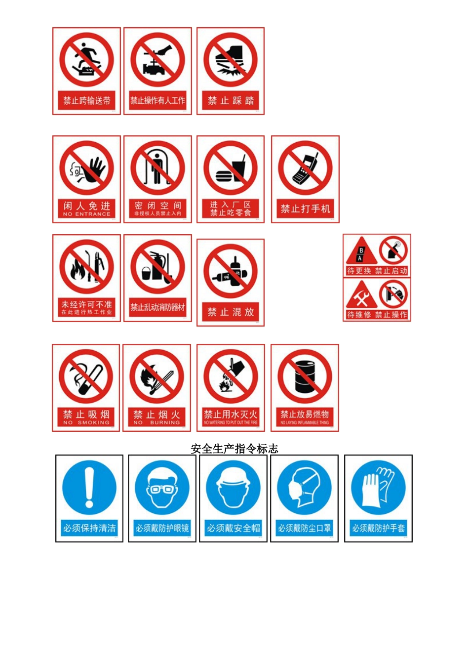 安全警示标识大全[5页]_第2页