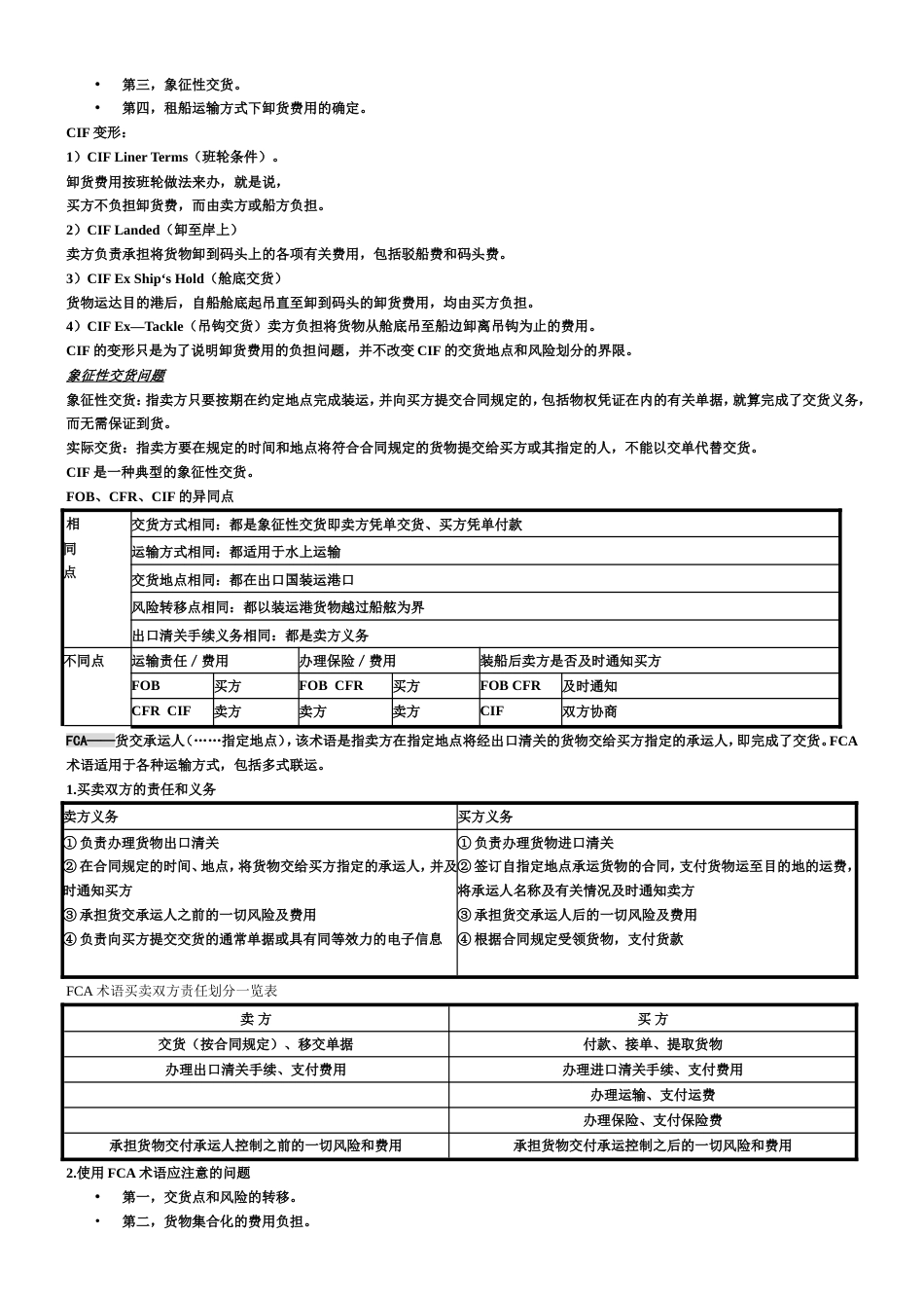 国际贸易实务期末复习大纲_第3页