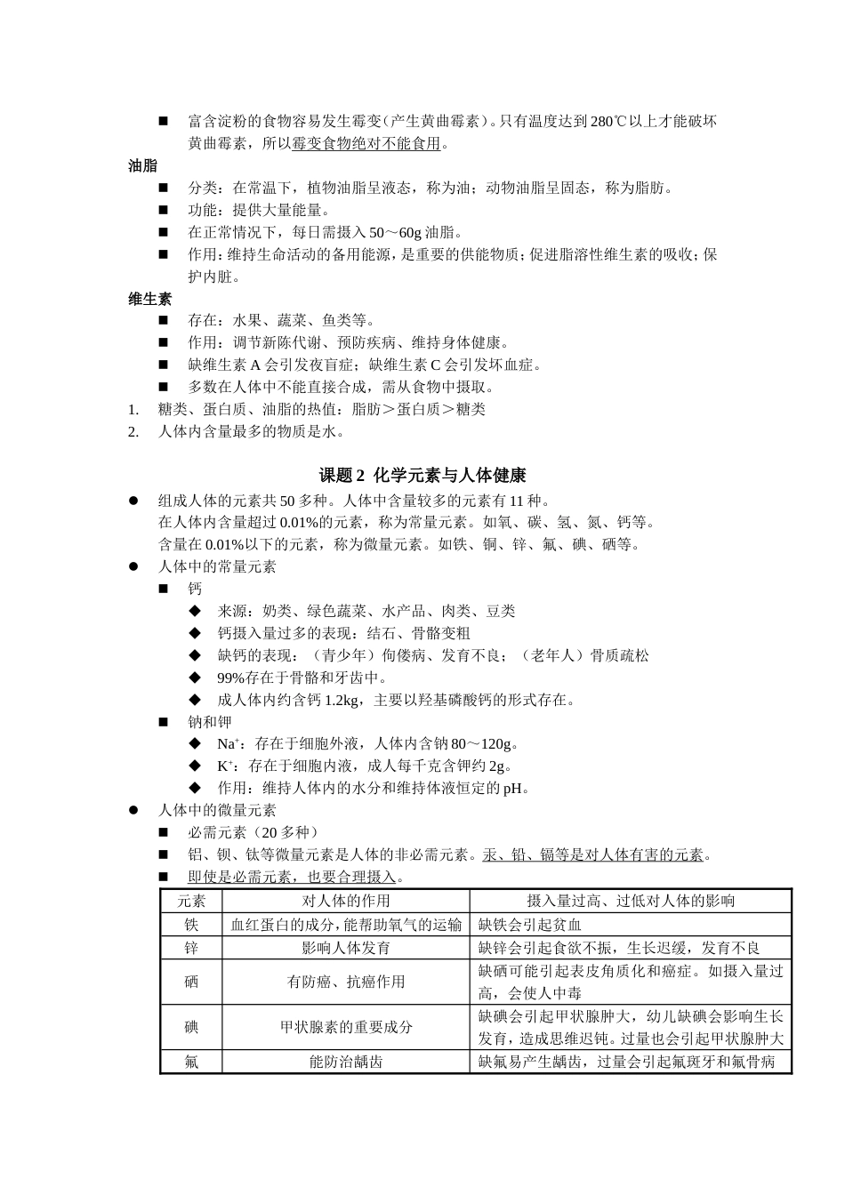 第十二单元化学与生活笔记_第2页