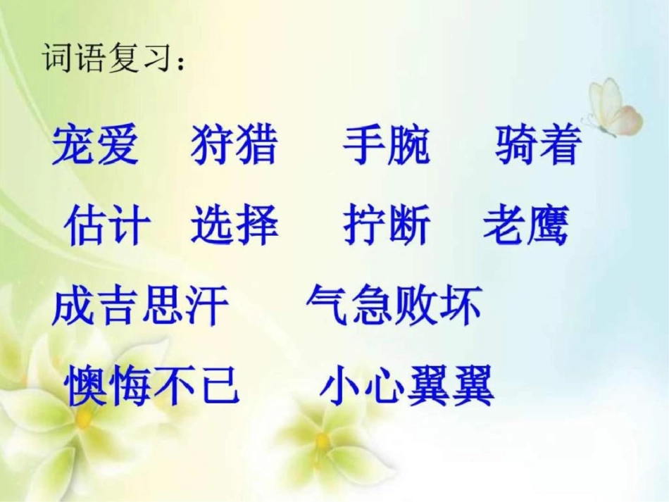 成吉思汗和鹰PPT五年级语文语文小学教育教育专区._第3页
