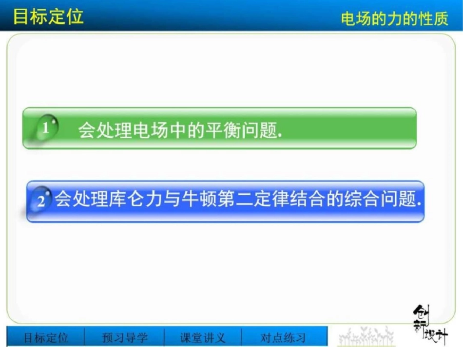 创新设计课堂讲义配套课件13习题课电场的力的_第2页