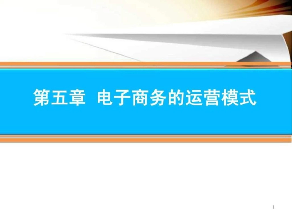 电子商务实务电子商务的运营模式文档资料_第1页