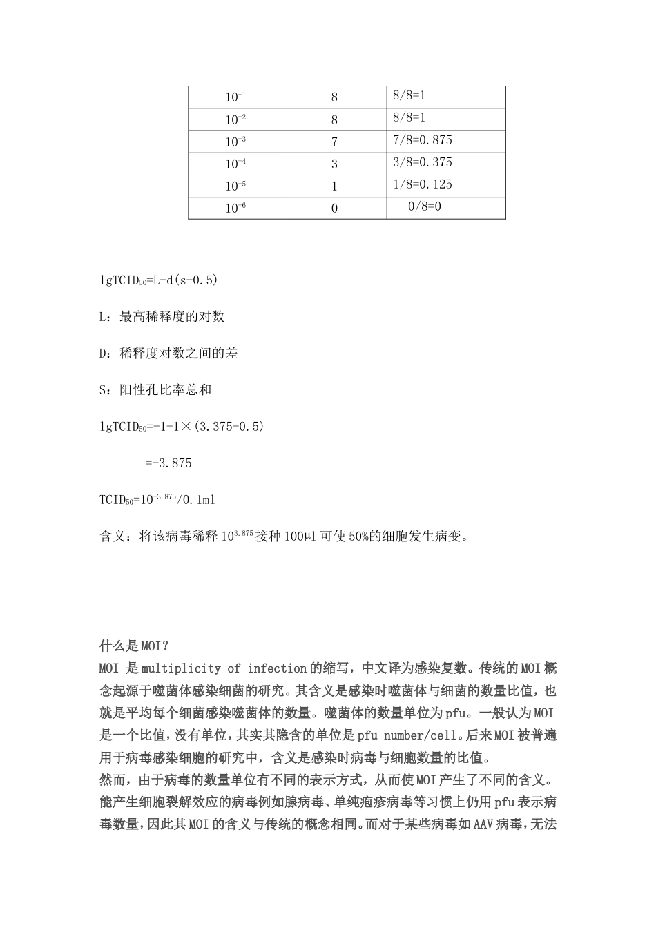 TCID50与moi值的计算[共8页]_第3页