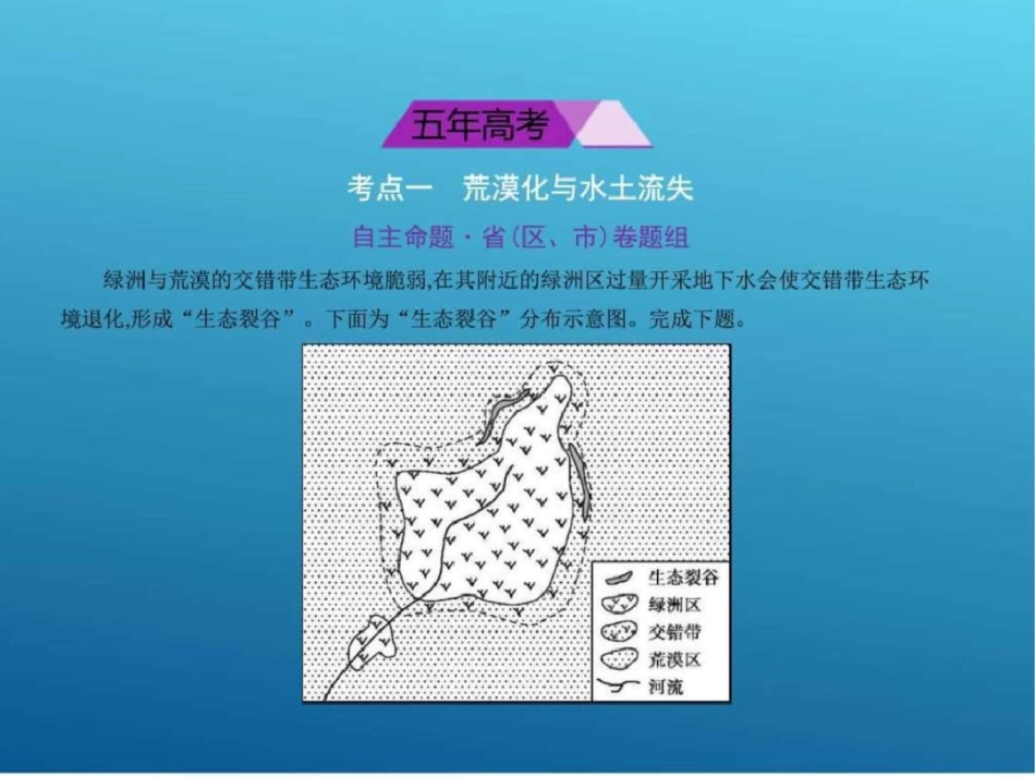 复习专题测试第十五单元区域生态环境建设图文._第2页