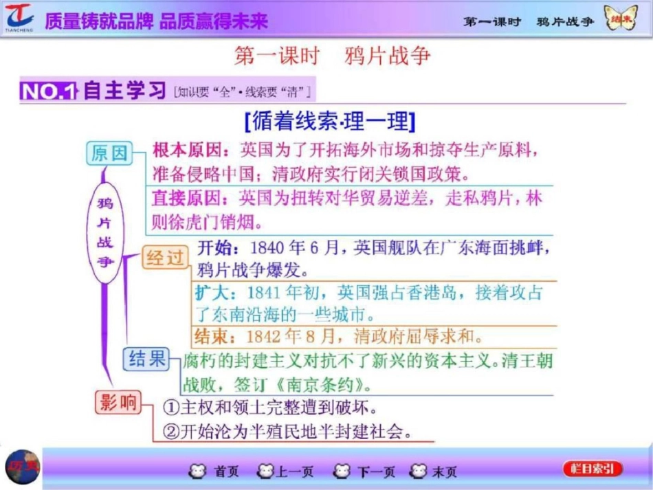 届高考历史一轮复习第一课时鸦片战争课件_第3页