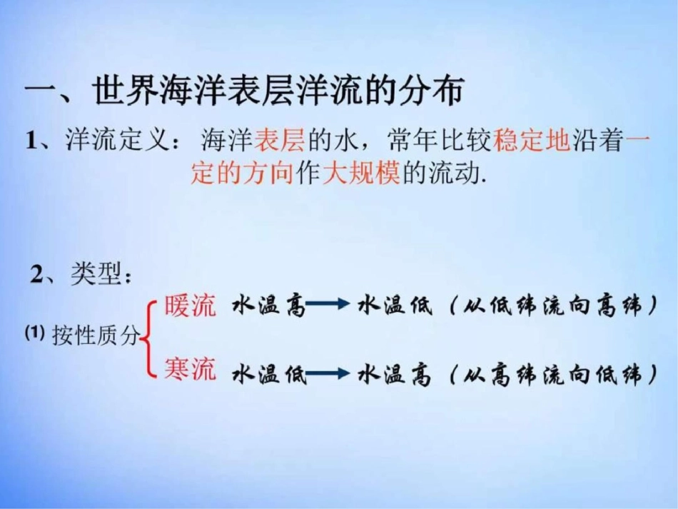 必修一地理3.2世界海洋表层洋流的分布._第3页