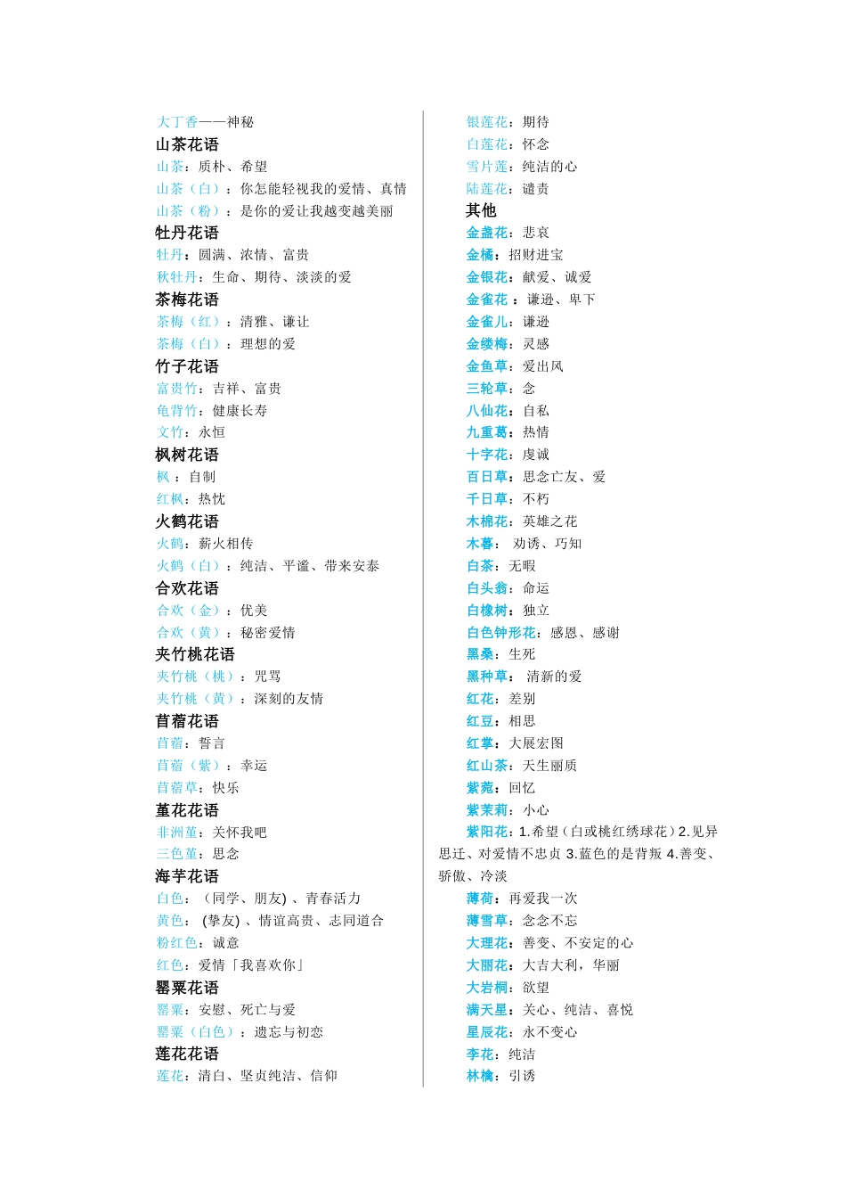 花语大全[共5页]_第3页