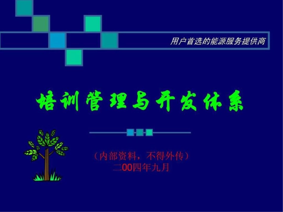培训管理与开发体系_第1页