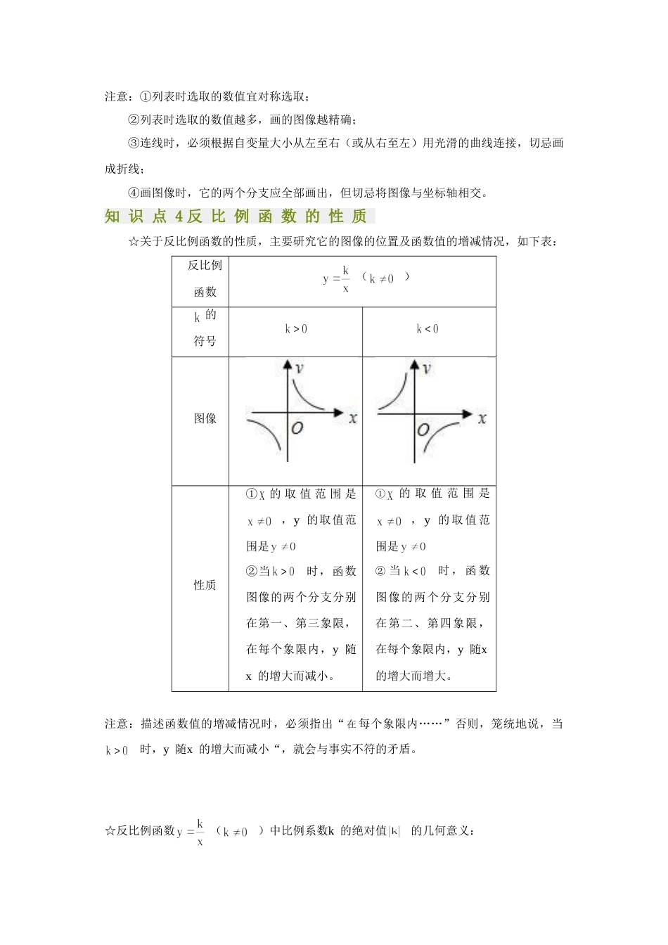 反比例函数基本知识点题型梳理[共6页]_第2页