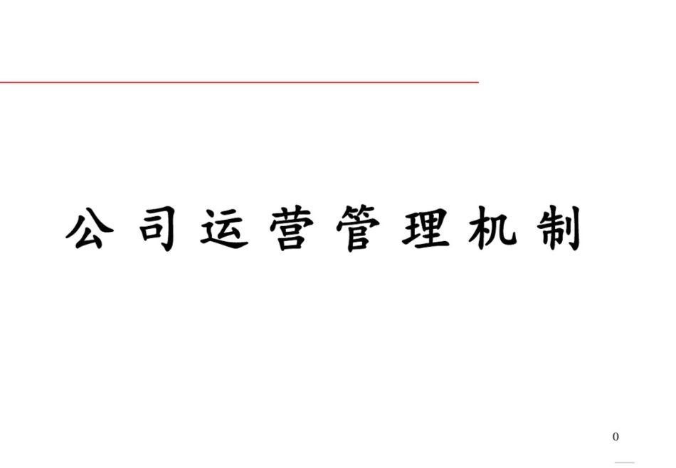 公司运营管理机制_第1页
