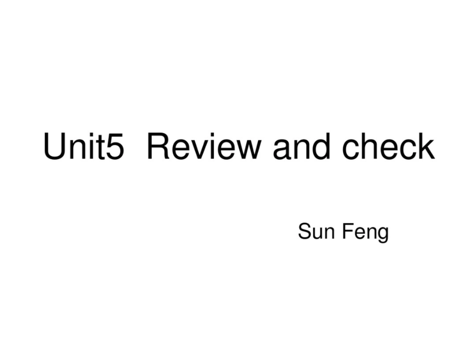 牛津苏教四上Unit5Reviewandcheck课件之一_第1页