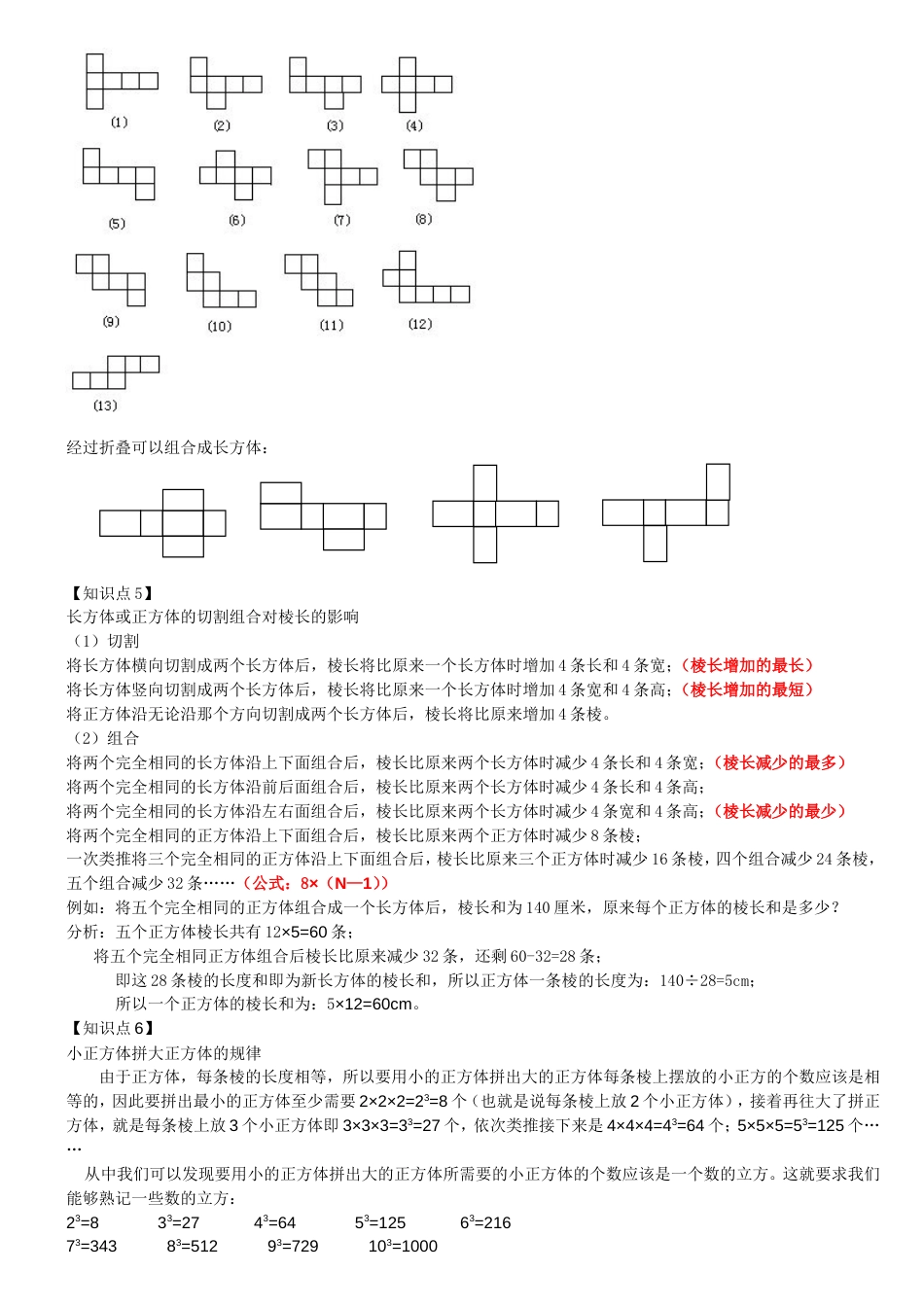 人教版五年级下册数学第三单元知识点汇总[共6页]_第2页