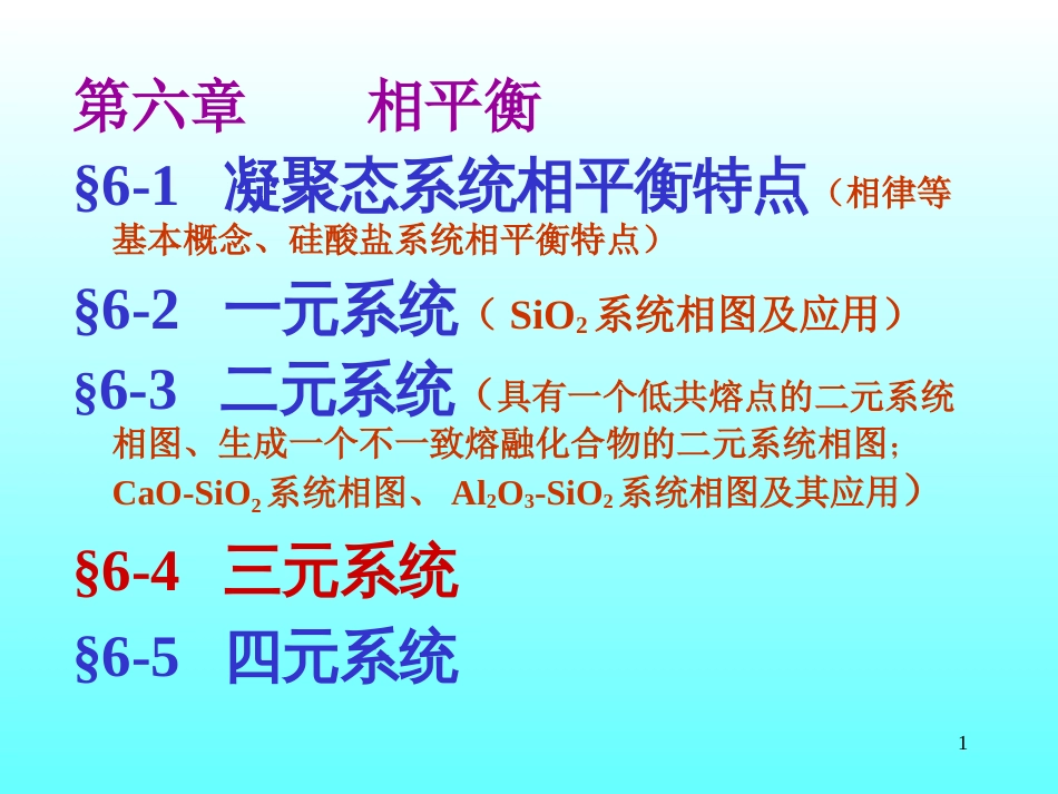 无机材料科学基础第六章相平衡11_第1页