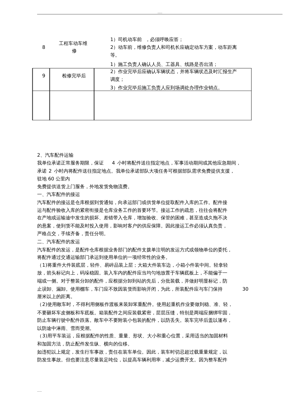 汽车维修服务方案、服务承诺、应急预案[共10页]_第2页