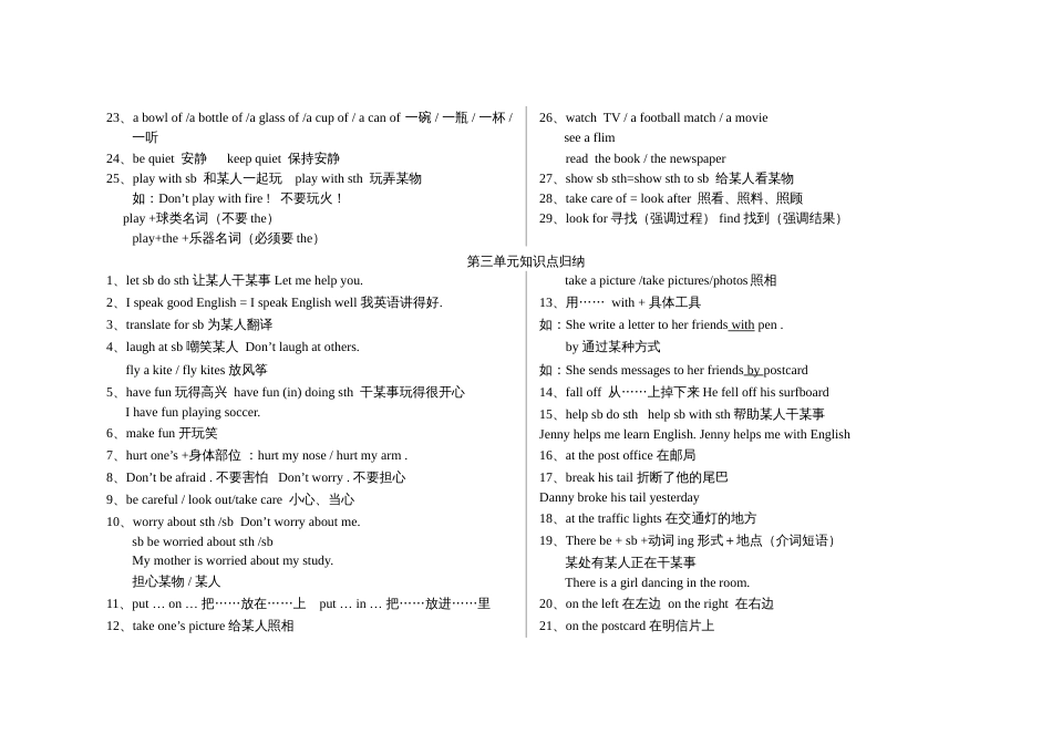 冀教版七年级下英语知识点总结[共10页]_第3页
