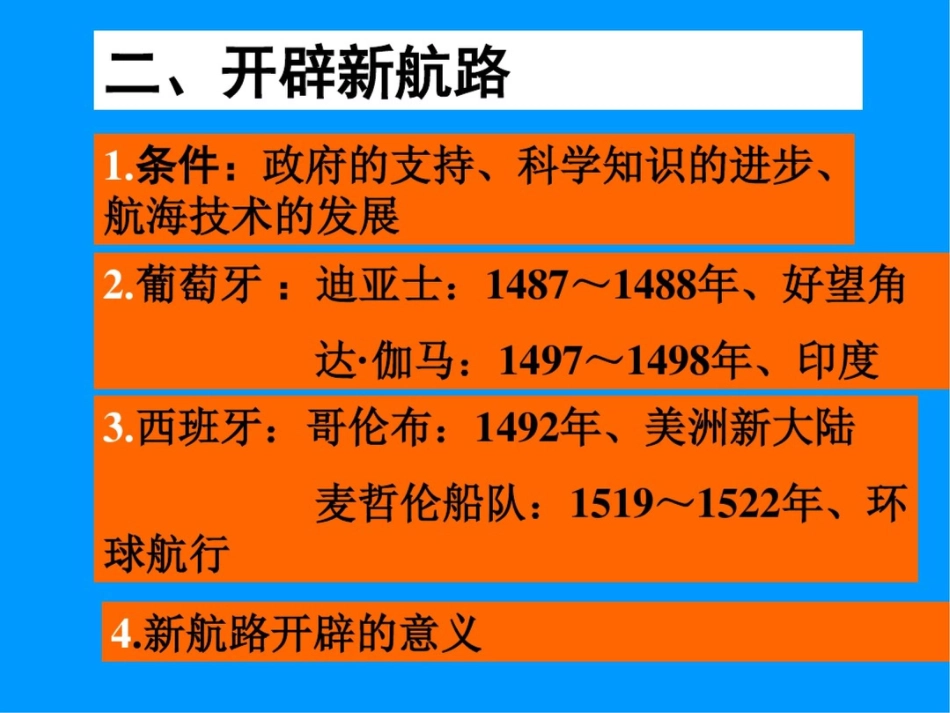 新课标初中历史新航路的开辟精品课件_第3页