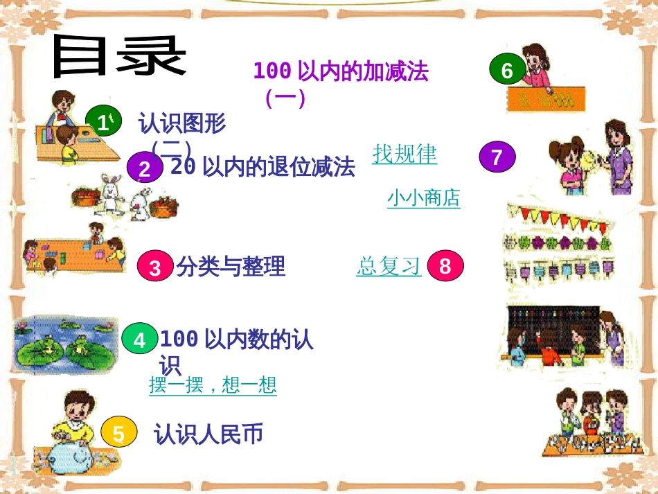 人教版小学数学一年级下册单元教材分析[共18页]_第3页