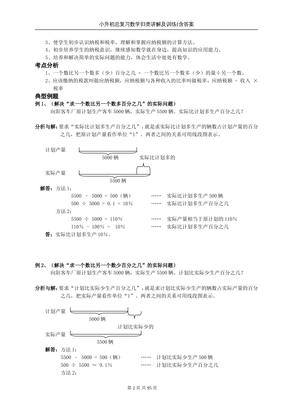 小升初总复习数学归类讲解及训练含答案[共100页]_第2页