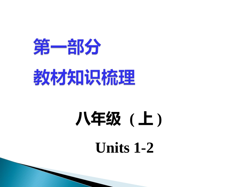 总复习八年级上units1_第1页