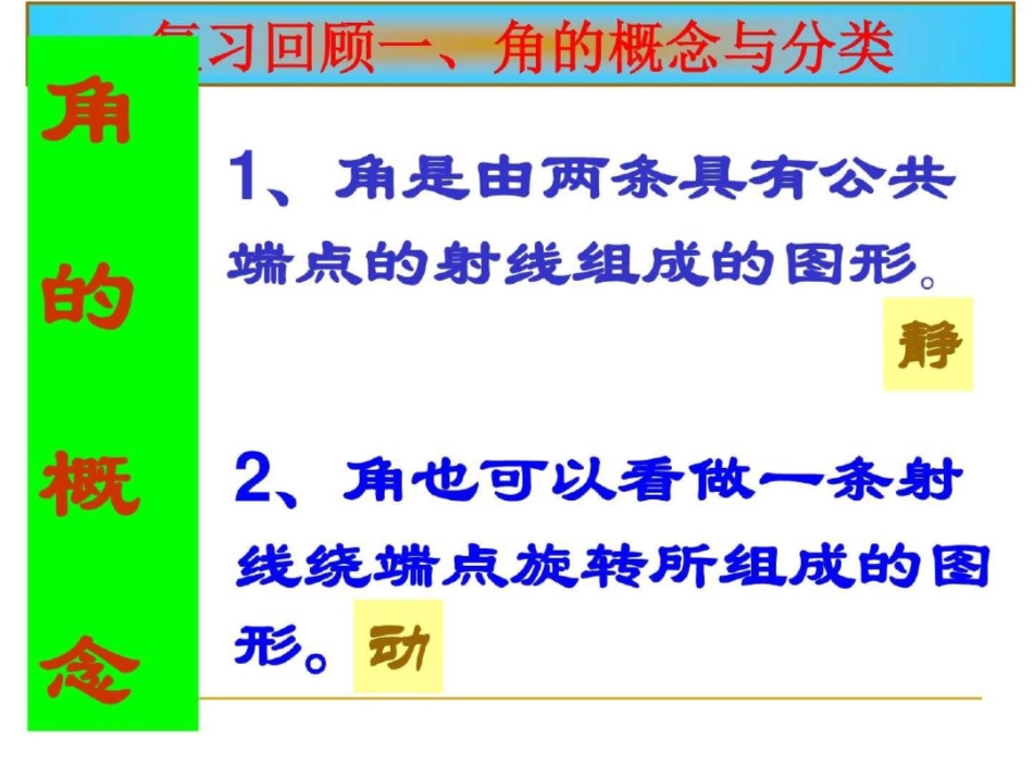 新课标人教版七年级上册数学4.3角的复习课件图文._第2页