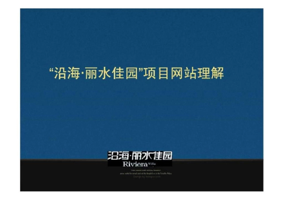 沿海丽水佳园网络营销策划方案_第3页