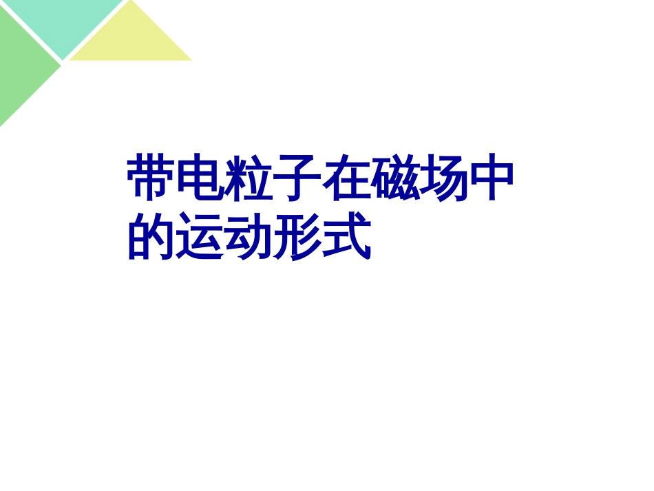 带电粒子在匀强磁场中的运动史上最全[共58页]_第2页