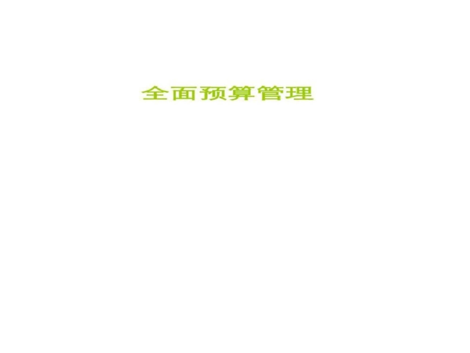 现代企业全面预算管理._第1页
