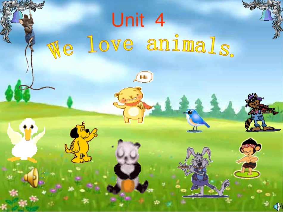 新课标PEP小学英语三年级上册Unit4WeLoveAnimals课件_第1页