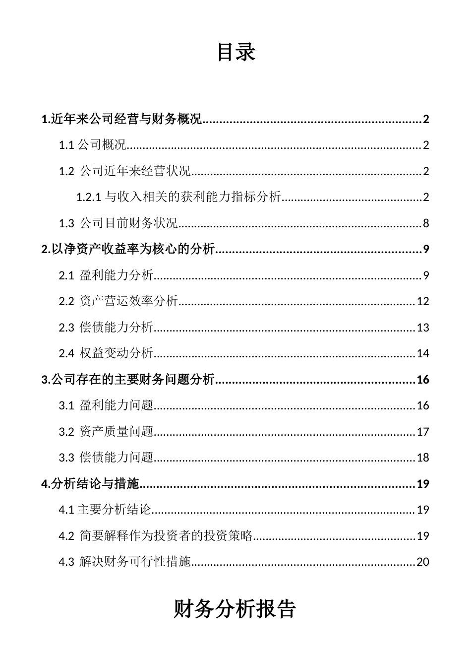 贵州茅台财务报表分析报告_第2页