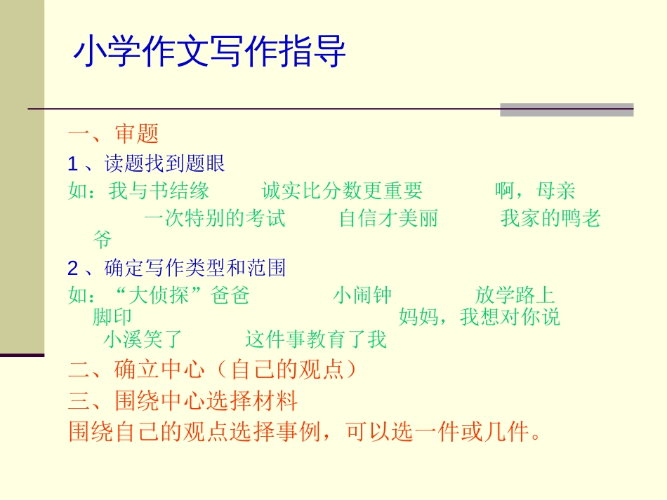 小学五年级作文写作指导PPT课件[共15页]_第2页