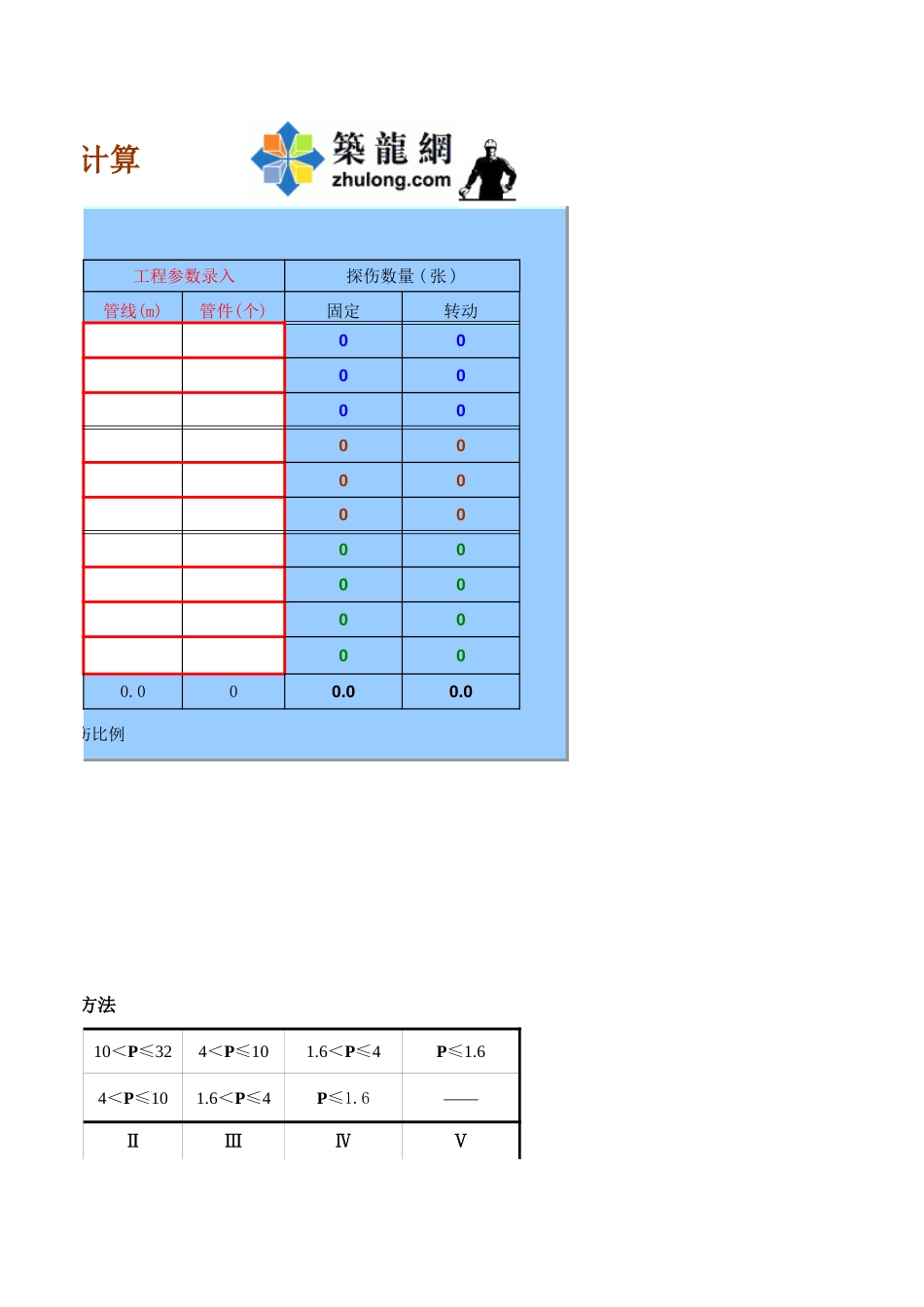 管道探伤工程量计算程序_第3页