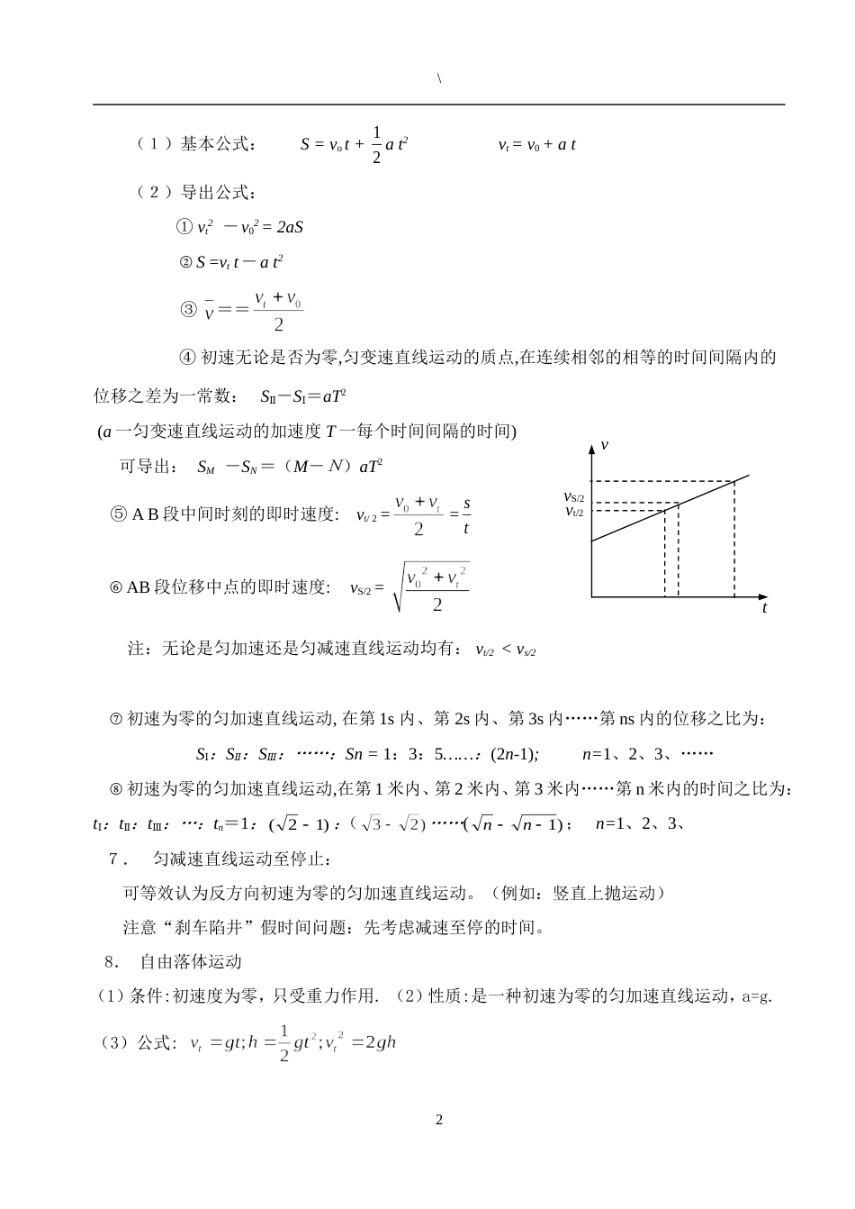 上海市高中物理知识点总结完整版[共48页]_第2页