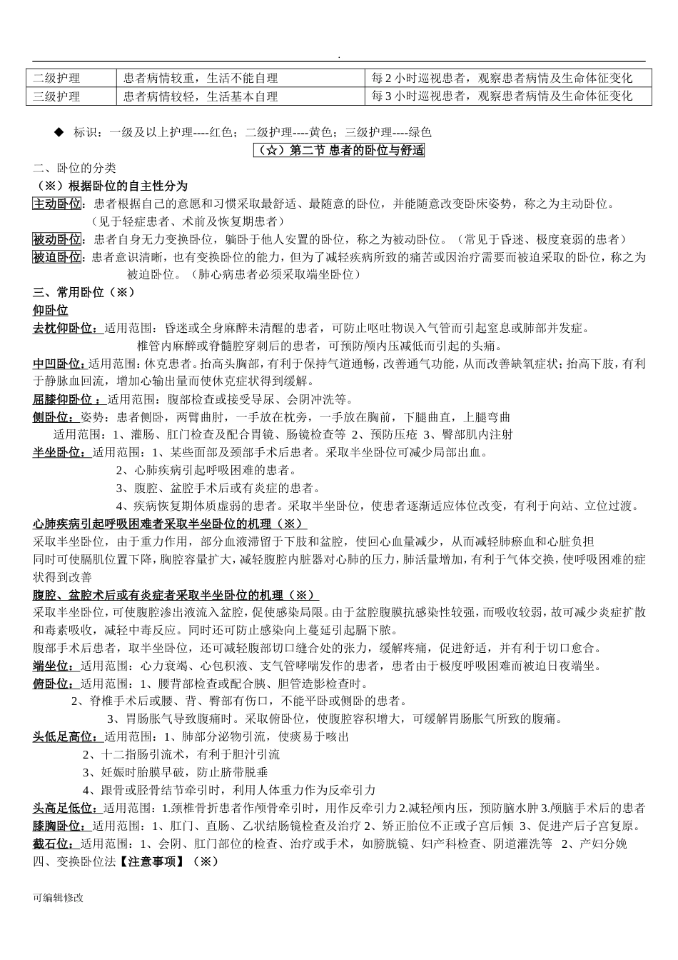 基础护理学知识点复习总结[共34页]_第3页