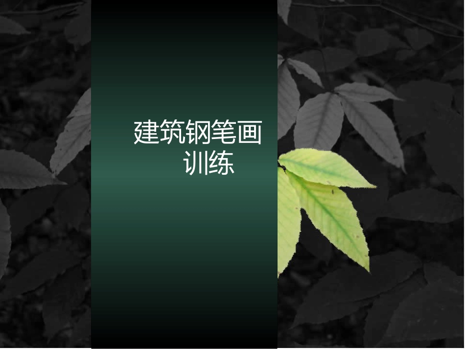 建筑钢笔画训练ppt课件[118页]_第1页