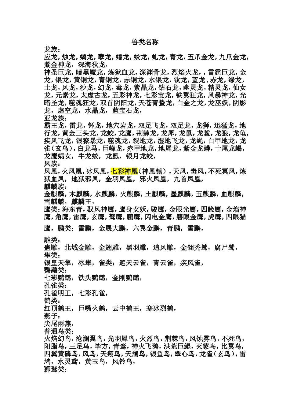 玄幻小说写作素材_第1页