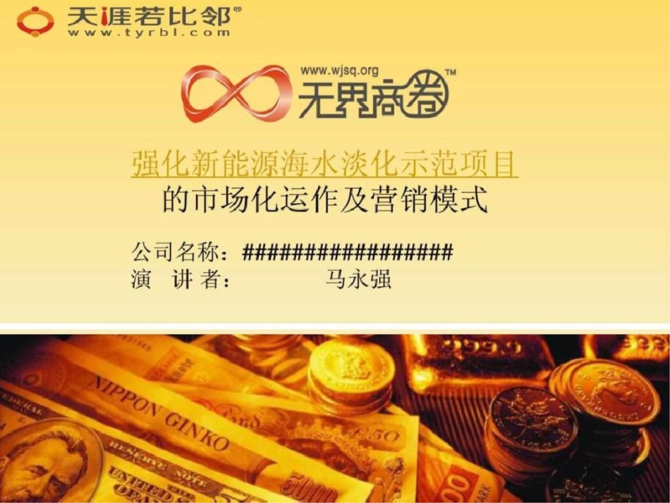 无界投融强化新能源海水淡化示范项目的市场化运作及._第1页