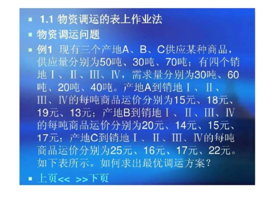 物流管理定量分析方案第一章物资调运方案的表上作业法_第3页