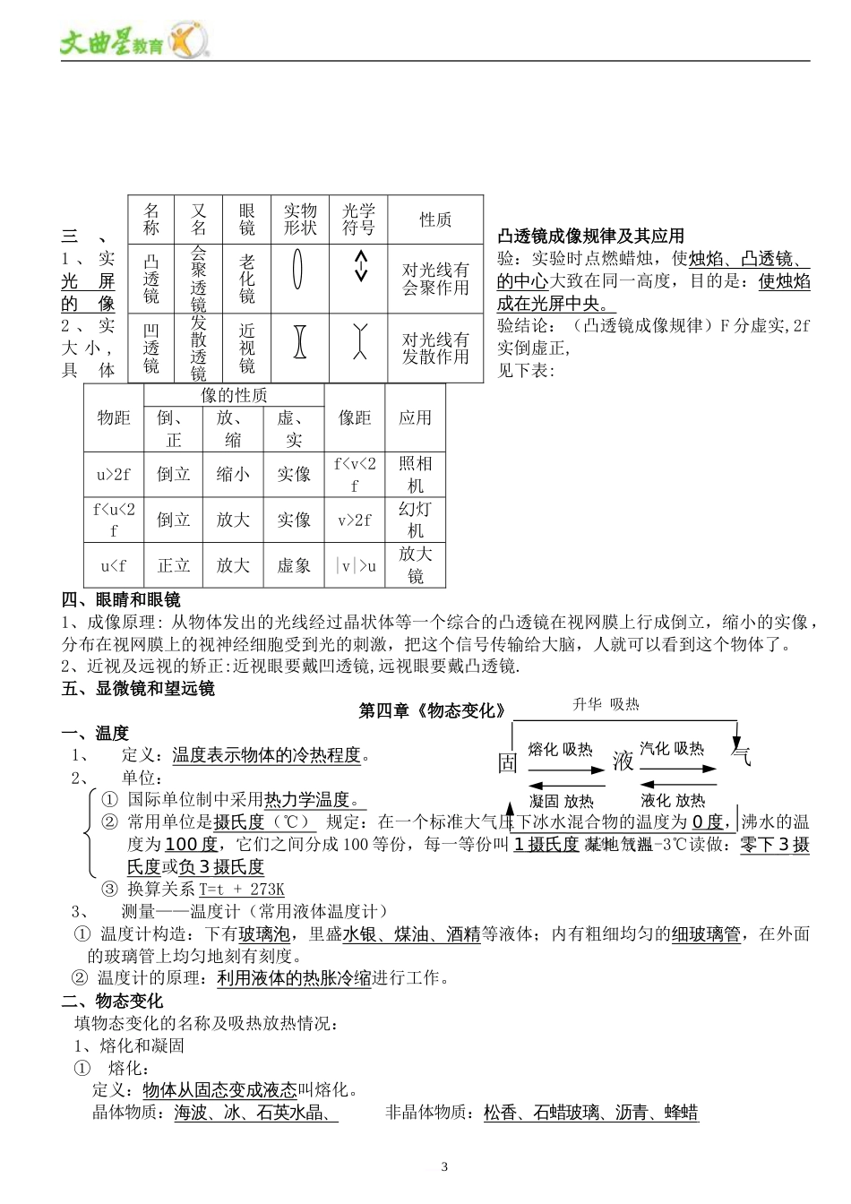 人教版初二物理知识点总结[共9页]_第3页