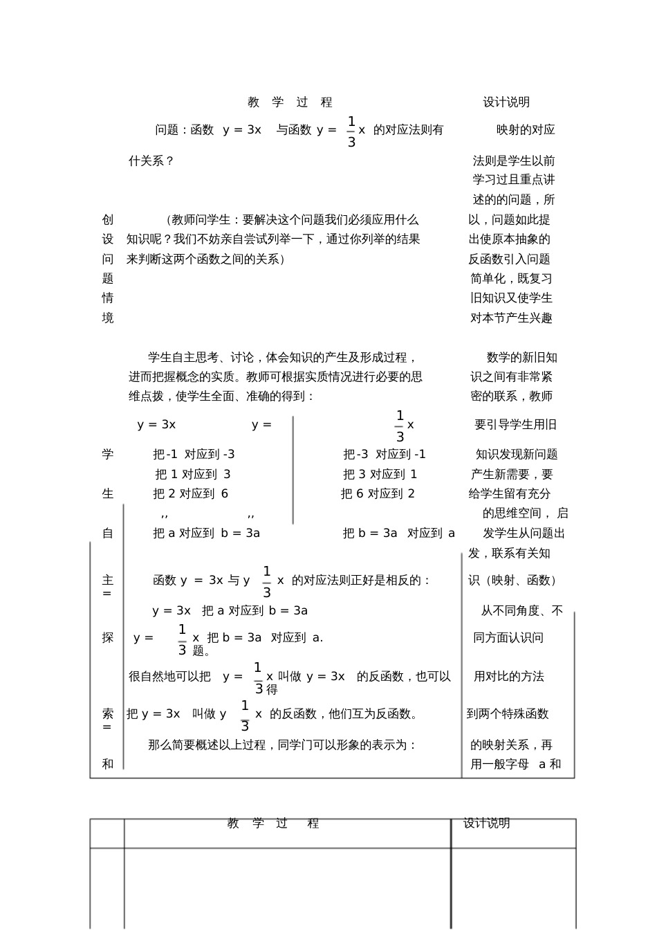 反函数教学设计教学设计_第2页