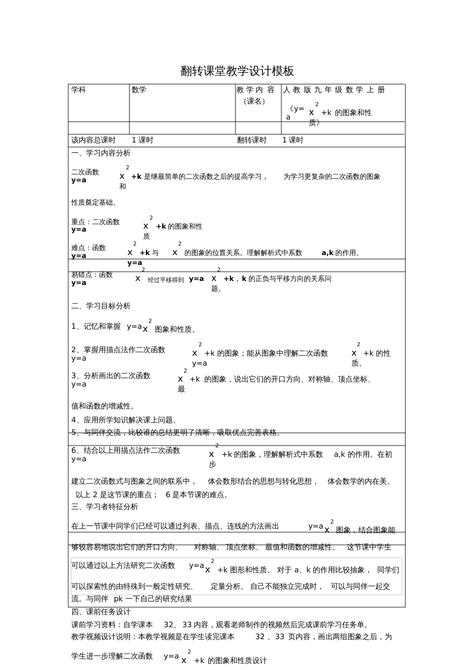 二次函数y=ax2k图像及性质[共6页]_第1页