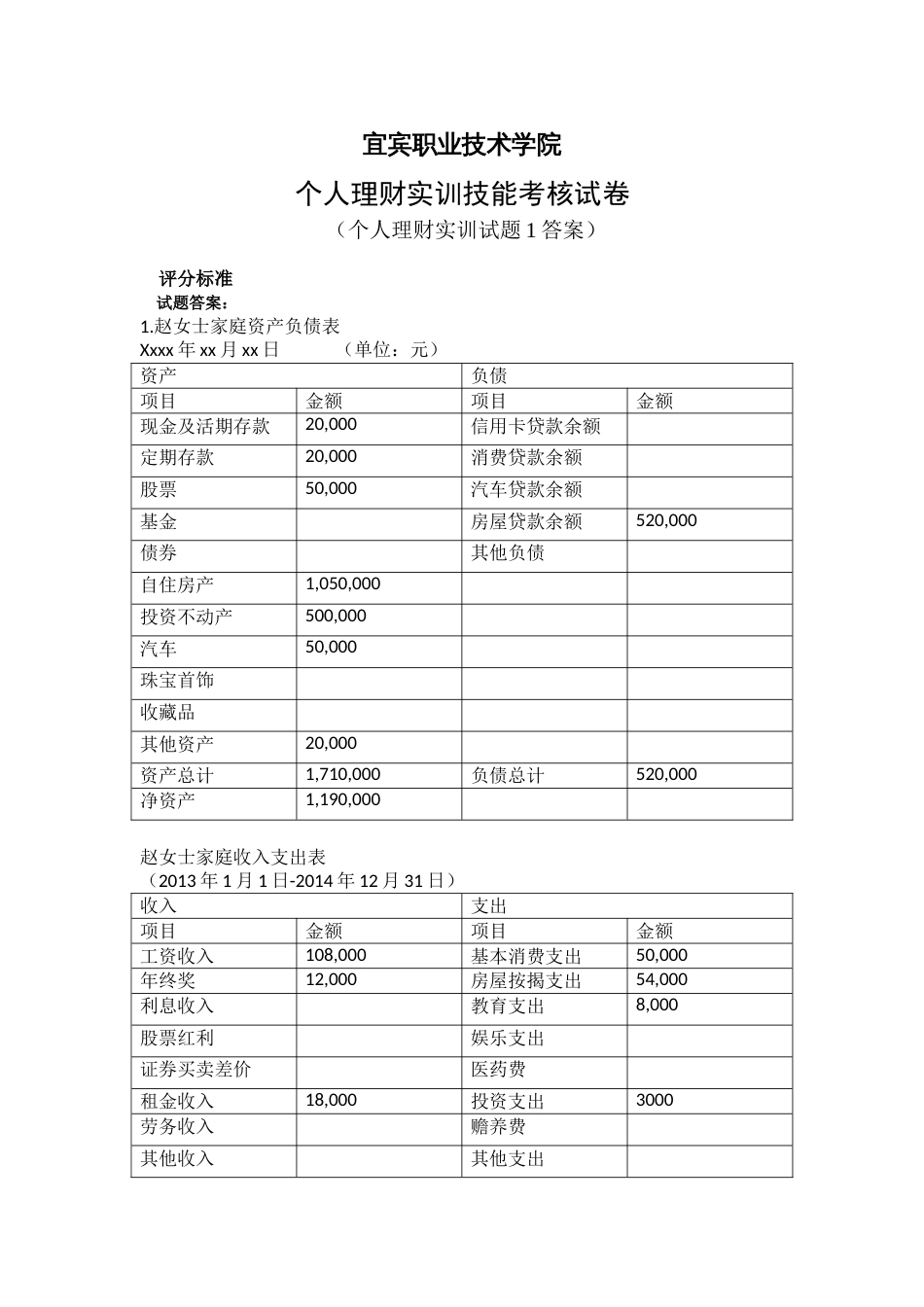 个人理财实训题答案[共11页]_第1页