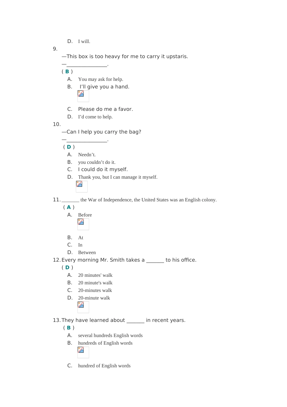 川大《大学英语三》第二次作业答案_第3页