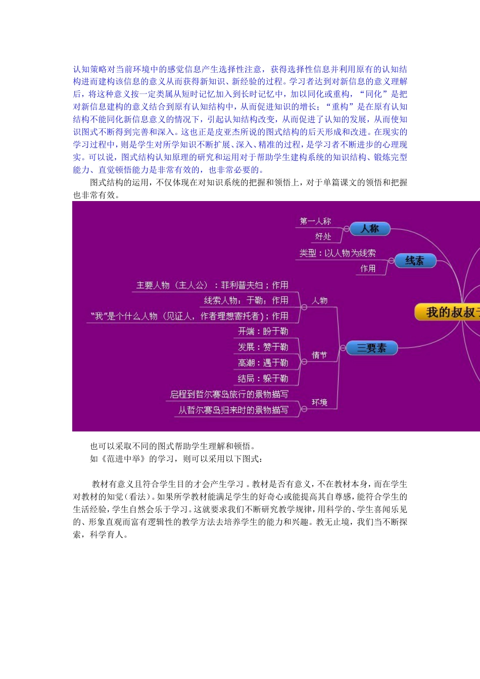 图式理论在初中语文教学中的运用_第3页