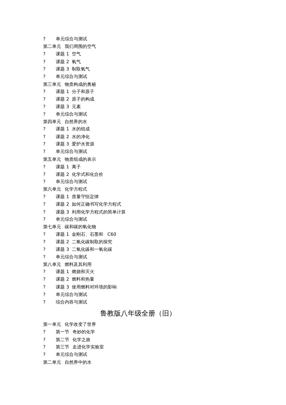 初中化学教材各种版本目录[共14页]_第2页