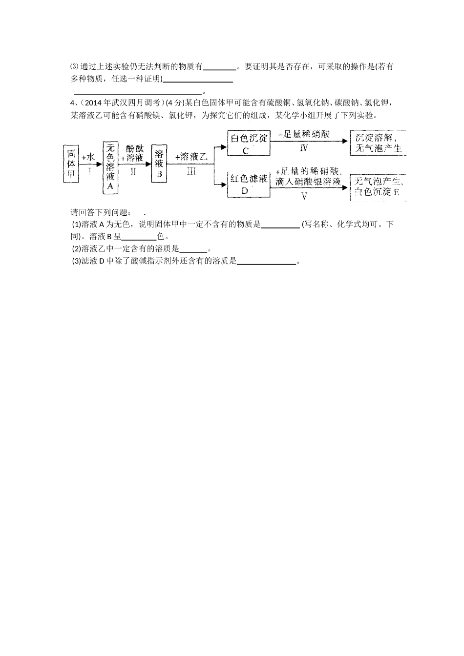 九年级化学离子的检验专题[共3页]_第3页