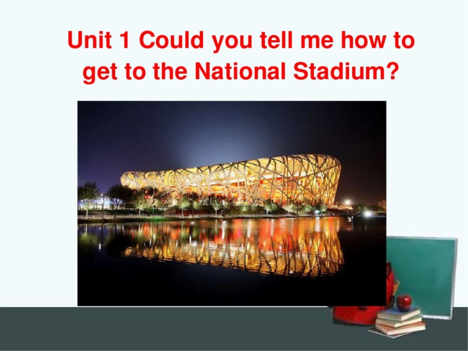 外研版初中英语七年级下册Module6Unit1CouldyoutellmehowtogettotheNationalStadium-课件_第3页