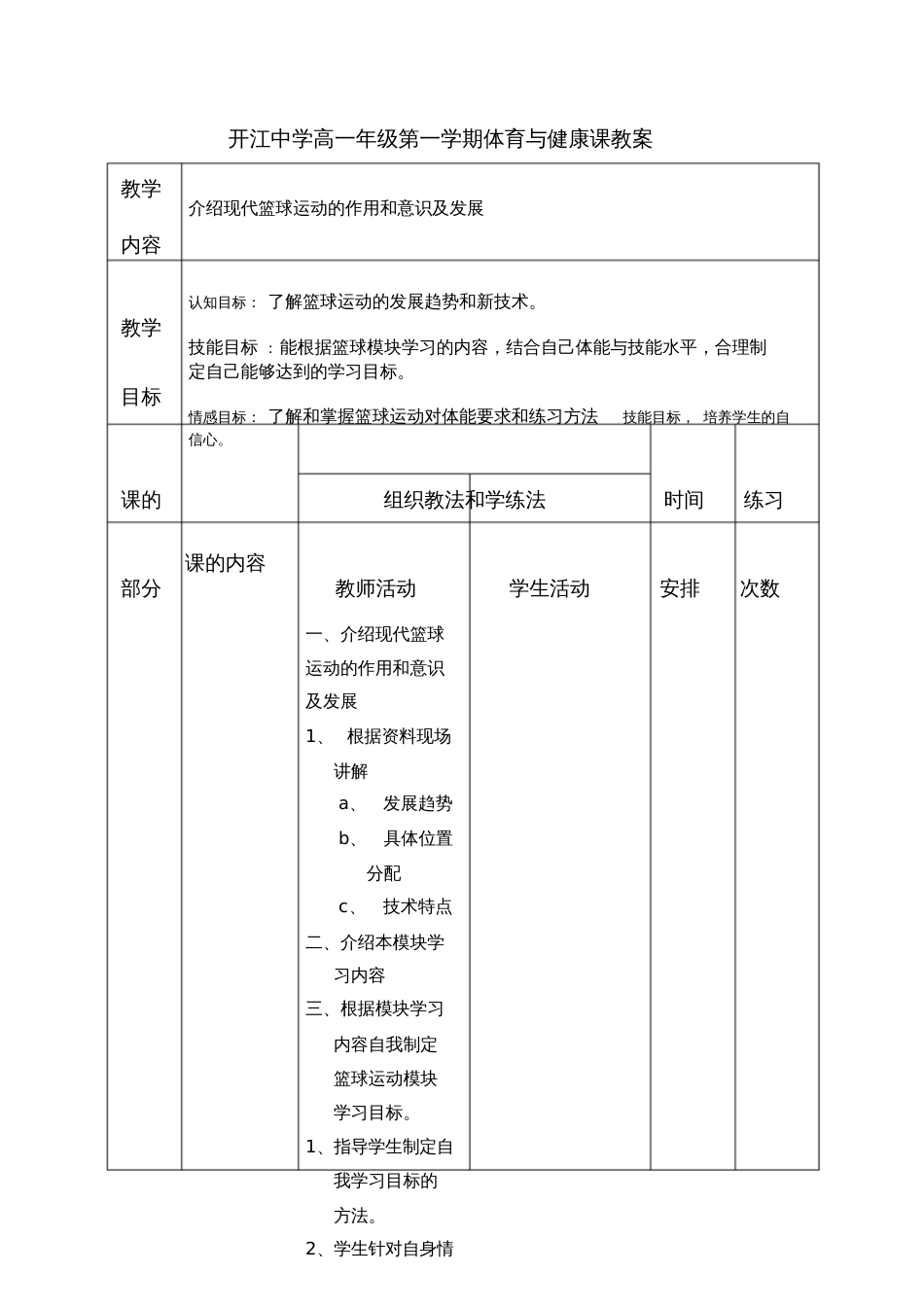 介绍现代篮球运动的作用和意识及发展1_第1页