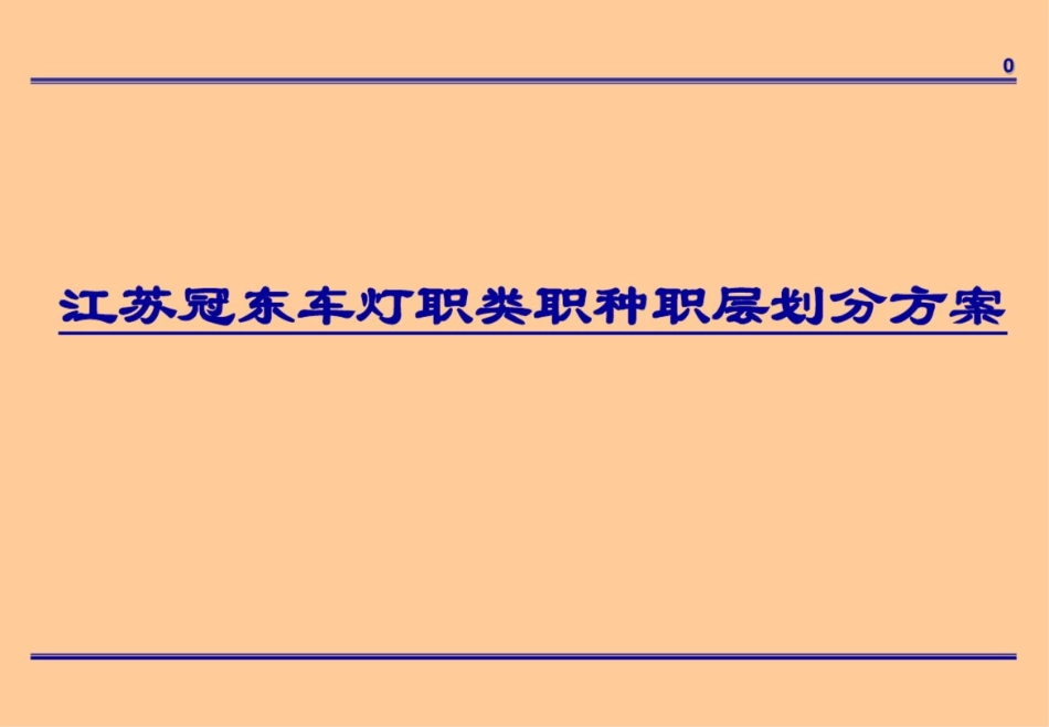 冠东车灯：职类职种职层划分方案_第1页