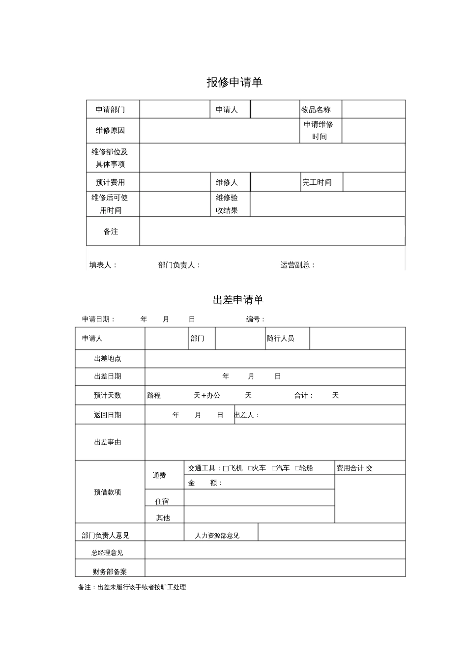 人事行政部、财务部、成本核算中心表单[共63页]_第3页