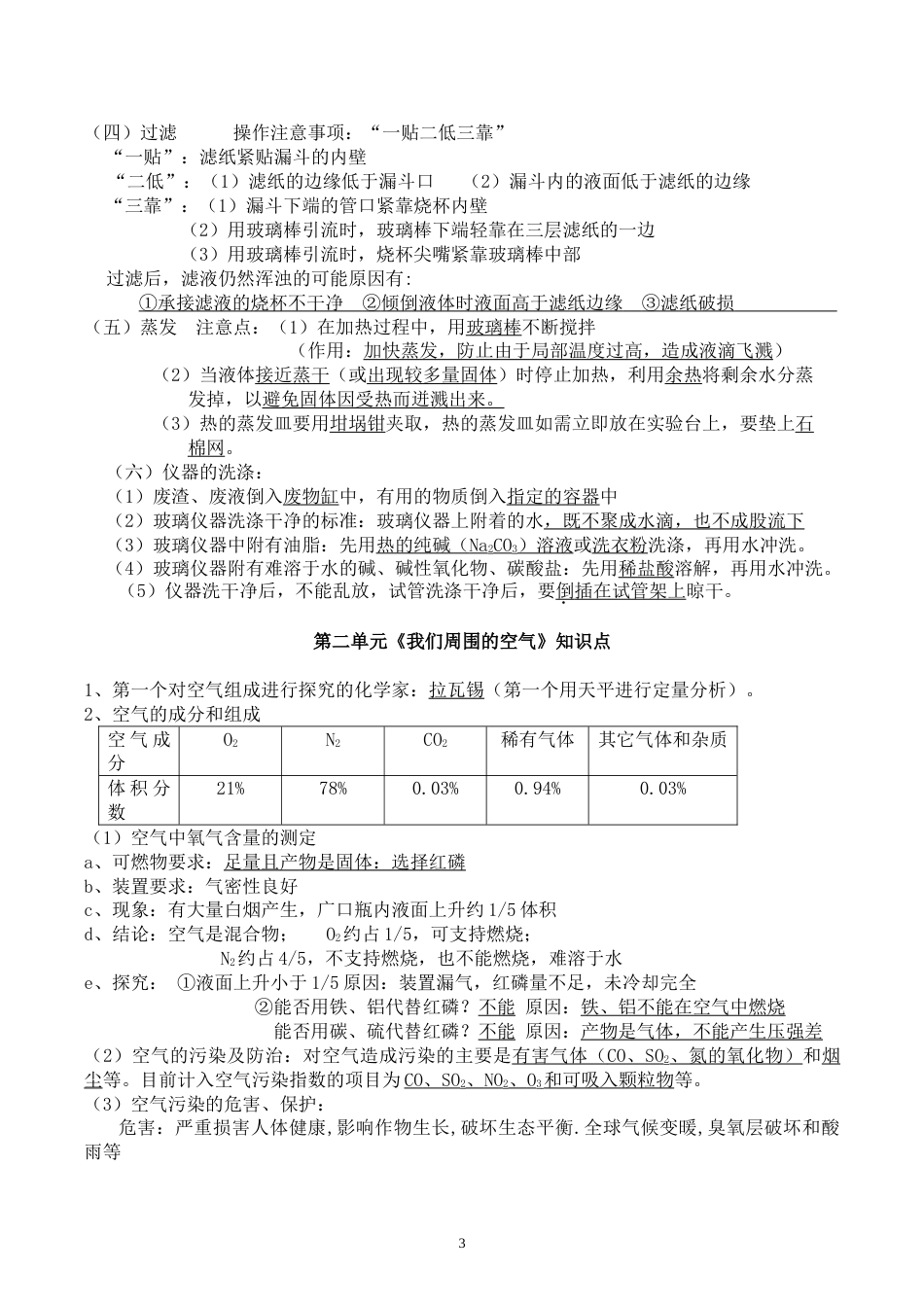 人教版初中化学知识点总结完整版[共23页]_第3页